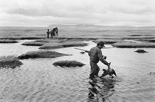 Frank Woods hunting, Toksook Bay.