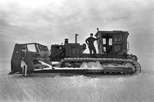 Antarctic science requires many types of machinery and the workers: to fix them, to clear runways, set up field stations, clean the place and make cookies.