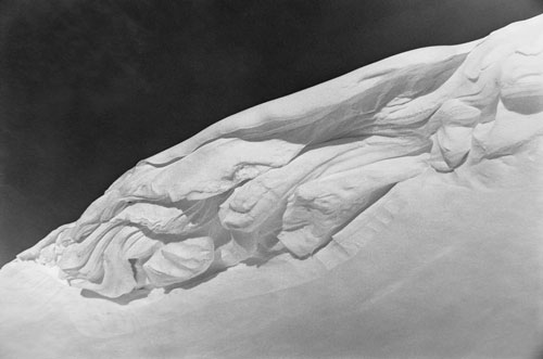 For long traverses, multiple vehicles are used for safety. The trip is made "caravan style" by snow machine by strictly following trail markers in a straight line. If a vehicle gets off of the line, they appear scattered and hard to follow.